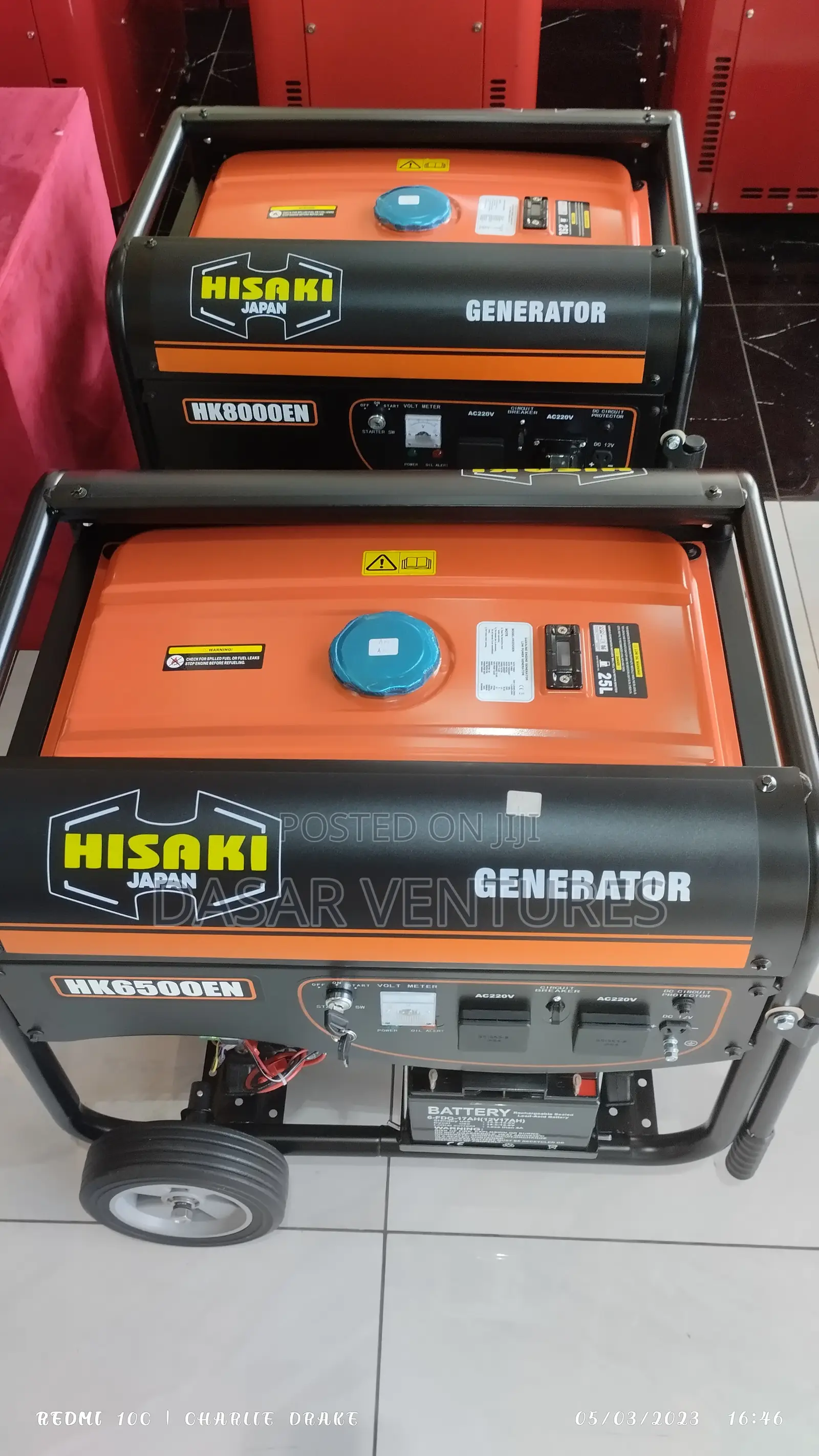Hisaki Power Generator 6kva