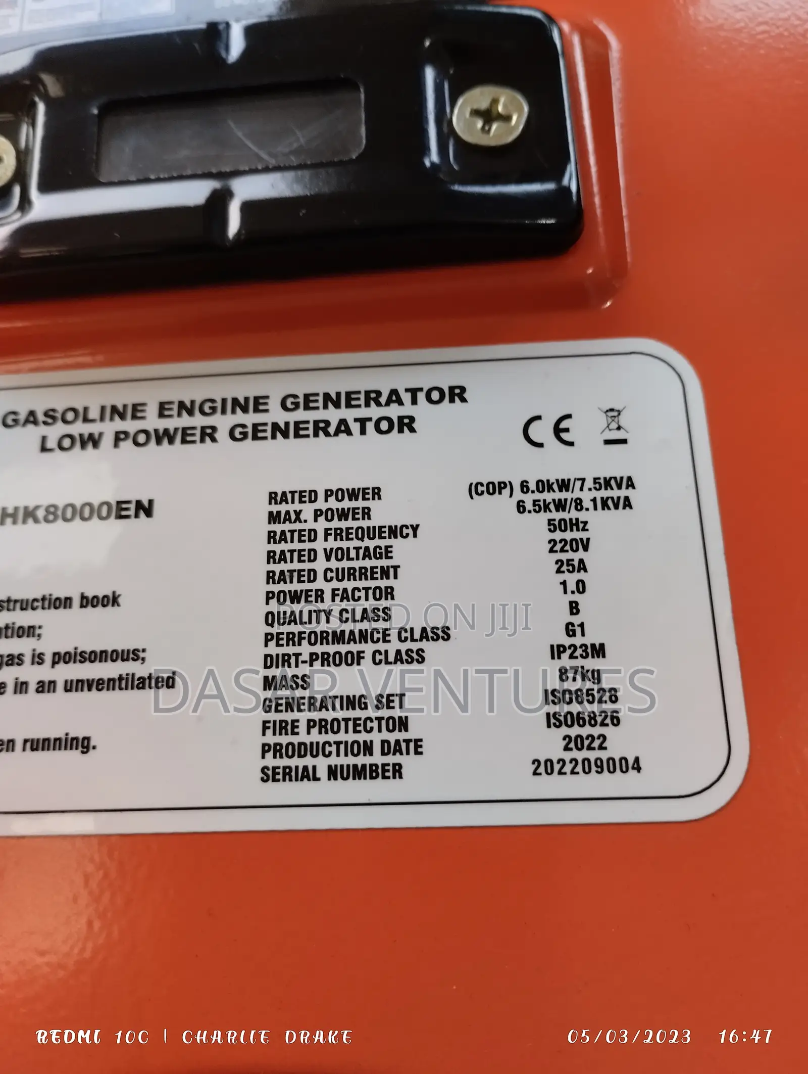 Power Generator 8kva