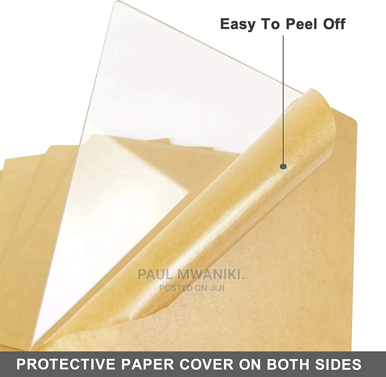 Transparent Acrylic Plastic Board With Protective Paper