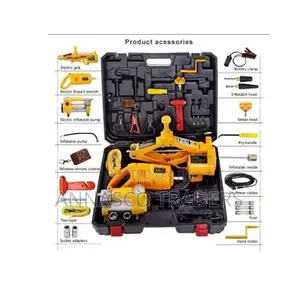 Car Jack 3 in 1 - Electric Car Jack, Air Compressor Wrench