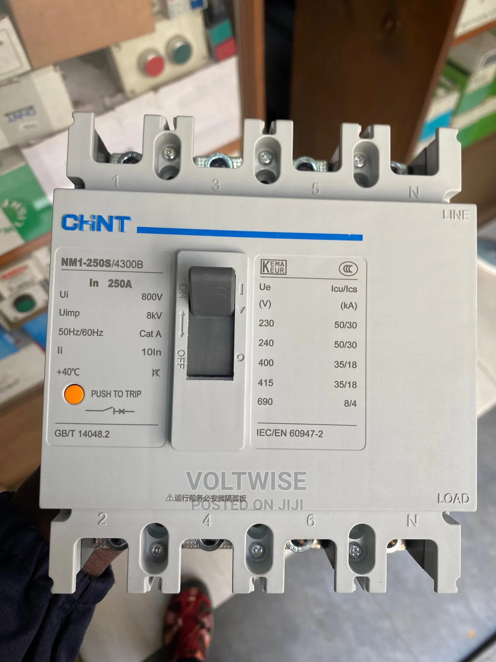 250A McCb 4 Pole Air Switch Chint