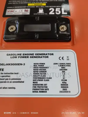 Generator Hisaki 9kva Open Set