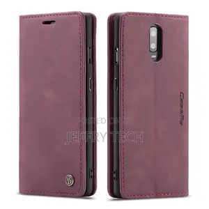 Oneplus 7 Leather Flip Wallet Case Red