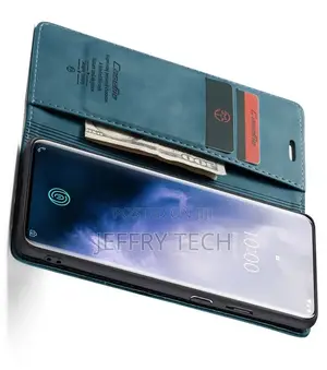 Oneplus 7 Pro Leather Wallet Case Blue