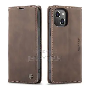 iPhone 14 Plus Retro Flip Leather Wallet Case Coffee