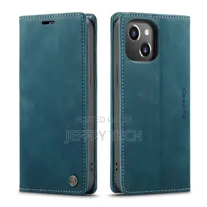iPhone 14 Plus Retro Flip Leather Wallet Case Blue