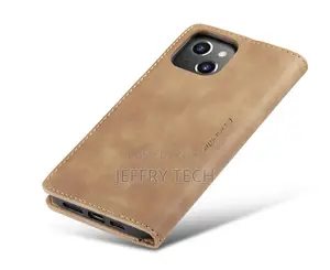 iPhone 14 Retro Flip Leather Wallet Case Brown