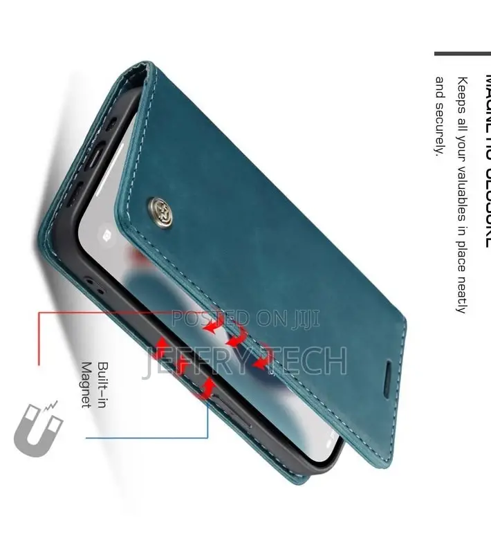 iPhone 13 Pro Max Retro Flip Leather Wallet Case Blue