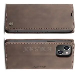 iPhone 13 Retro Flip Leather Wallet Case Coffee