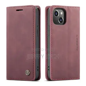 iPhone 13 Mini Retro Flip Leather Wallet Case Red