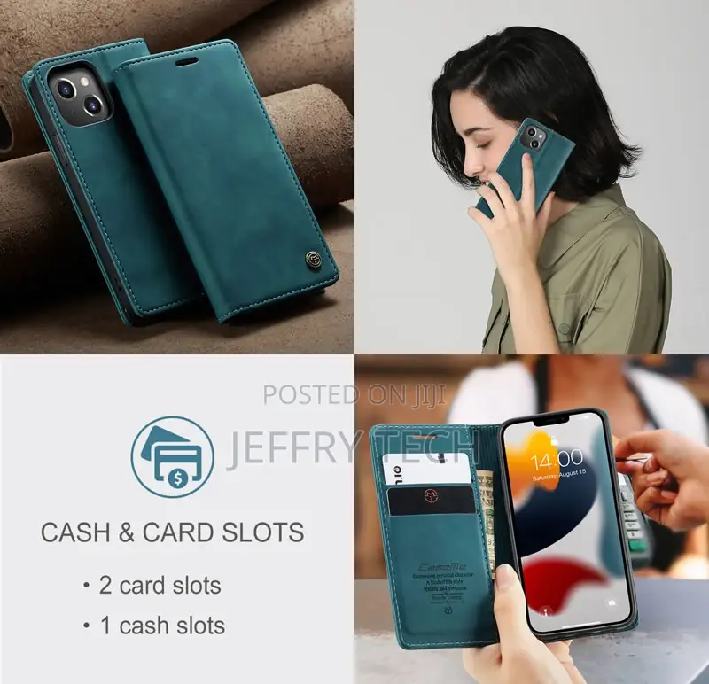 iPhone 13 Mini Retro Flip Leather Wallet Case Blue