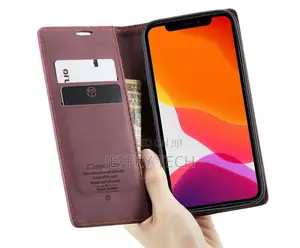 iPhone 12 Pro Max Retro Flip Leather Wallet Case Red