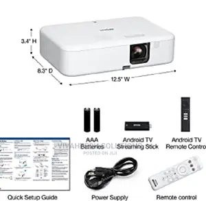 Epson Co-Fh02 3000 Lumens Smart Projector , Fh02 >>