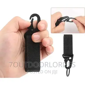Tactical Gear Utility Webbing Belt Key Chain