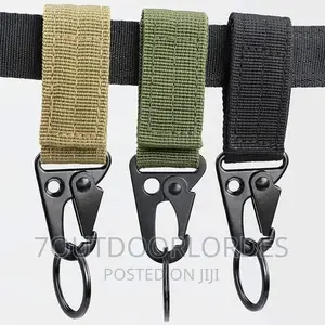 Tactical Gear Utility Webbing Belt Key Chain