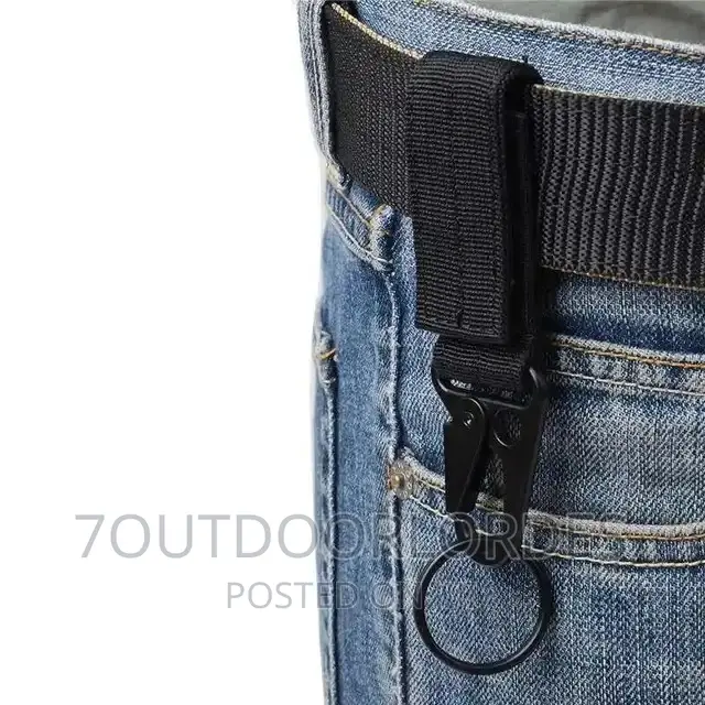 Tactical Gear Utility Webbing Belt Key Chain