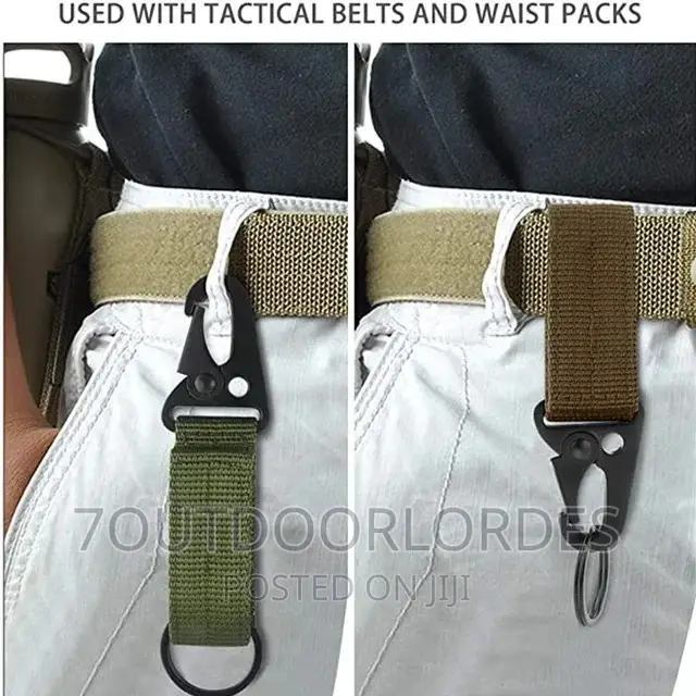 Tactical Gear Utility Webbing Belt Key Chain