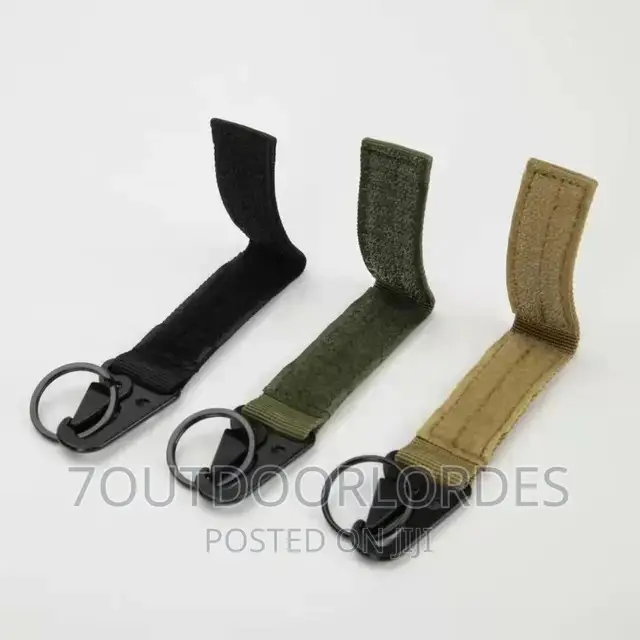 Tactical Gear Utility Webbing Belt Key Chain