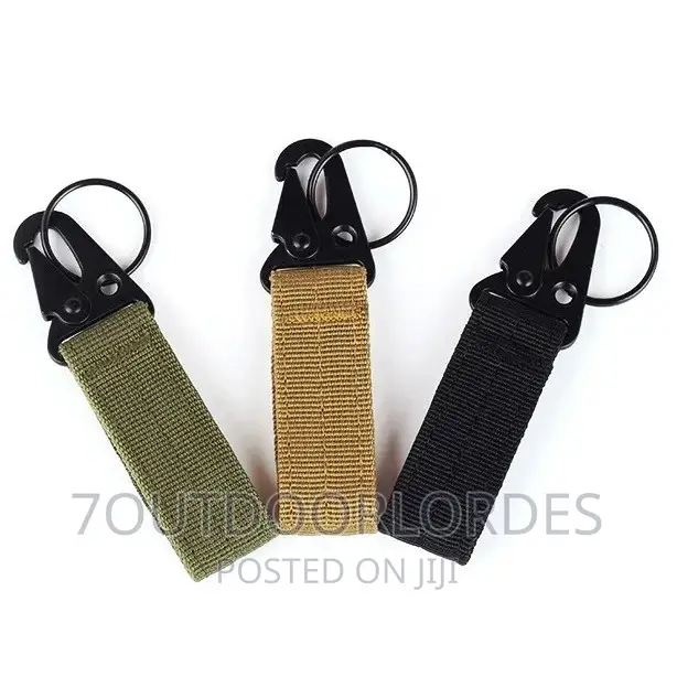 Tactical Gear Utility Webbing Belt Key Chain