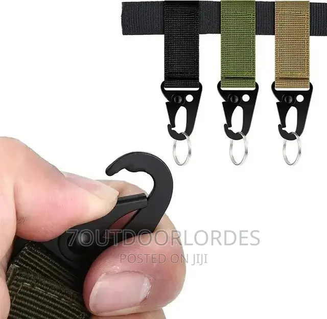 Tactical Gear Utility Webbing Belt Key Chain
