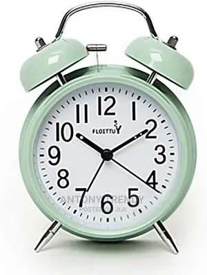 Sharp Double Bell Alarm Tabletop Clock