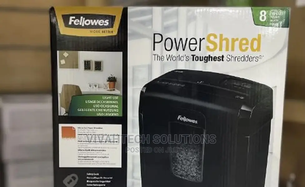 Fellowes Powershred 8MC5 8-Sheet Micro-Cut Paper Shredder