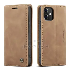iPhone 12 Mini Retro Flip Leather Wallet Case Brown
