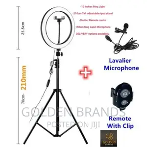 10 Inch Ringlight for Live Video Recording + Photography