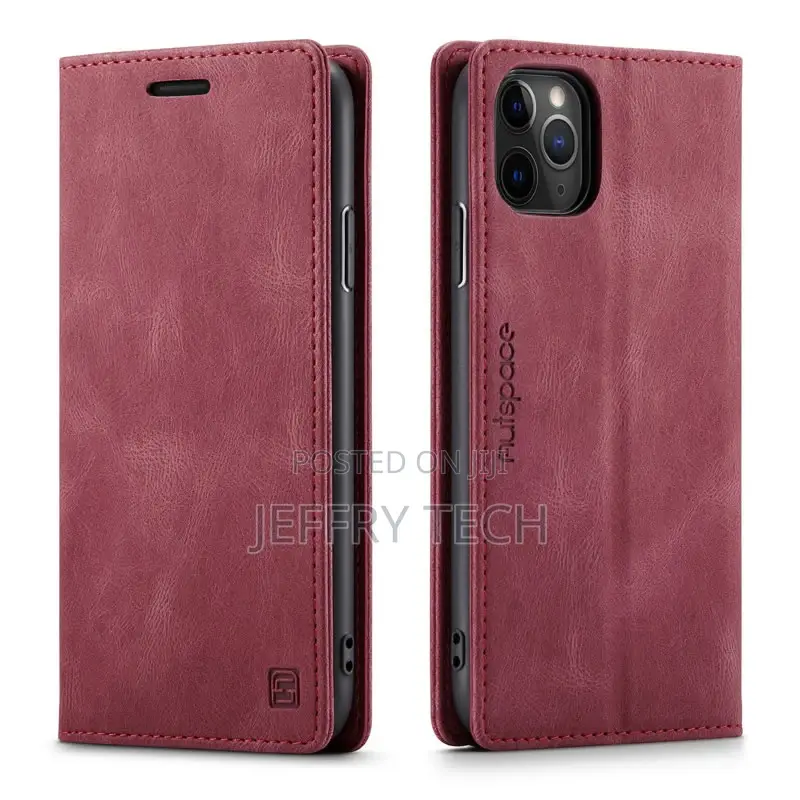 iPhone 11 Pro Max RFID Blocking Retro Flip Leather Wallet C