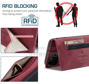 iPhone 11 Pro Max RFID Blocking Retro Flip Leather Wallet C