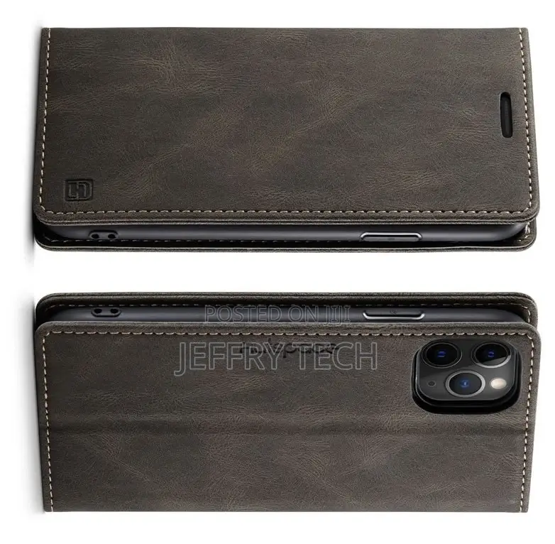 iPhone 11 Pro RFID Blocking Retro Flip Leather Wallet Case