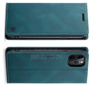 iPhone 11 Pro RFID Blocking Retro Flip Leather Wallet Blue