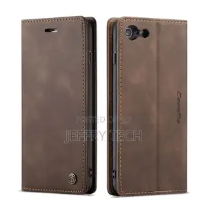 iPhone 6S Plus/6 Plus Matte Soft Flip Leather Wallet Coffee