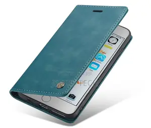 iPhone 6S Plus/6 Plus Anti-Fall Leather Wallet Case Blue