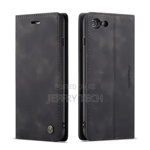 iPhone 6S Plus/6 Plus Retro Leather Wallet Case Black