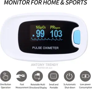 Pulse Oximeter-Measures Oxygen Saturation