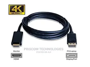 Displayport to HDMI Cable
