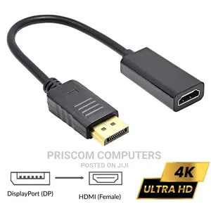 Display Port to HDMI Cable Converter (DP to HDMI) - 1080PX