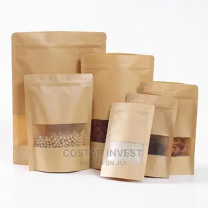 Kraft Pouch Ziplock Bags