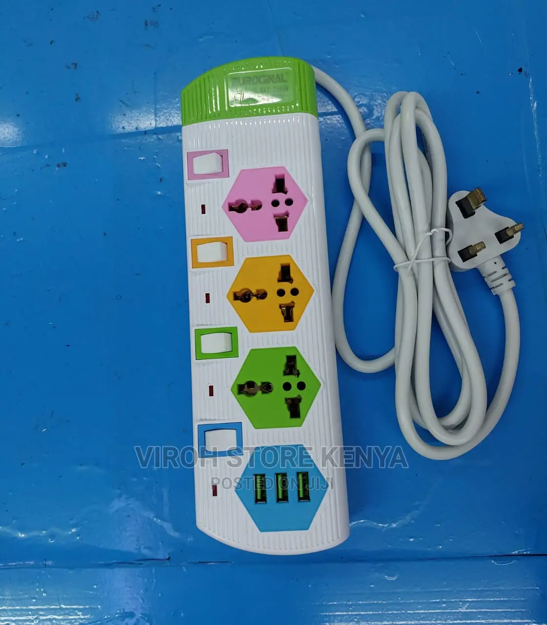 3way 3 Usb Ports 2500watts Socket Extension Cable 3M Long