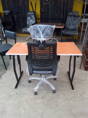 Morden Office Desk Plus High Back Headrest Office Chair