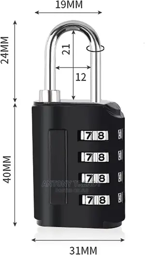 Mini 4 Digits Number Password Code Lock Combination Padlock