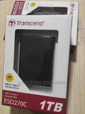 Transcend Portable External SSD 1TB - Black ~"