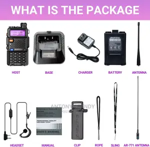 Baofeng Uv-5r Dual Radio With Ear Piece