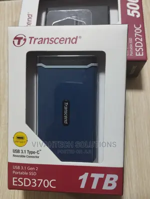 Transcend Portable External SSD 1TB SSD ESD370C "~