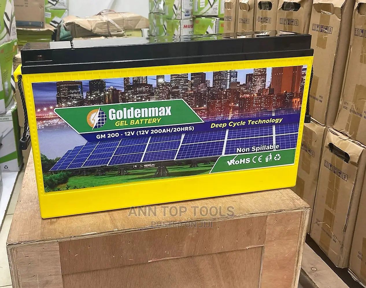 Goldenmax Gel Deep Cycle Battery 200ah 20hr 12v