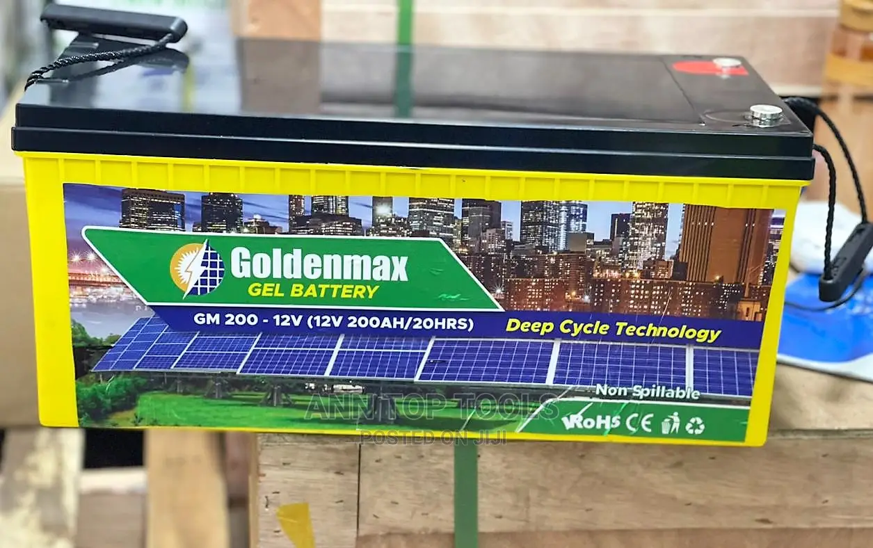 Goldenmax Gel Deep Cycle Battery 200ah 20hr 12v