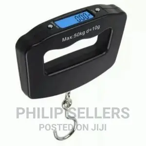 Digital Electronic Luggage Weight Scale Up to 50 Kg - Black
