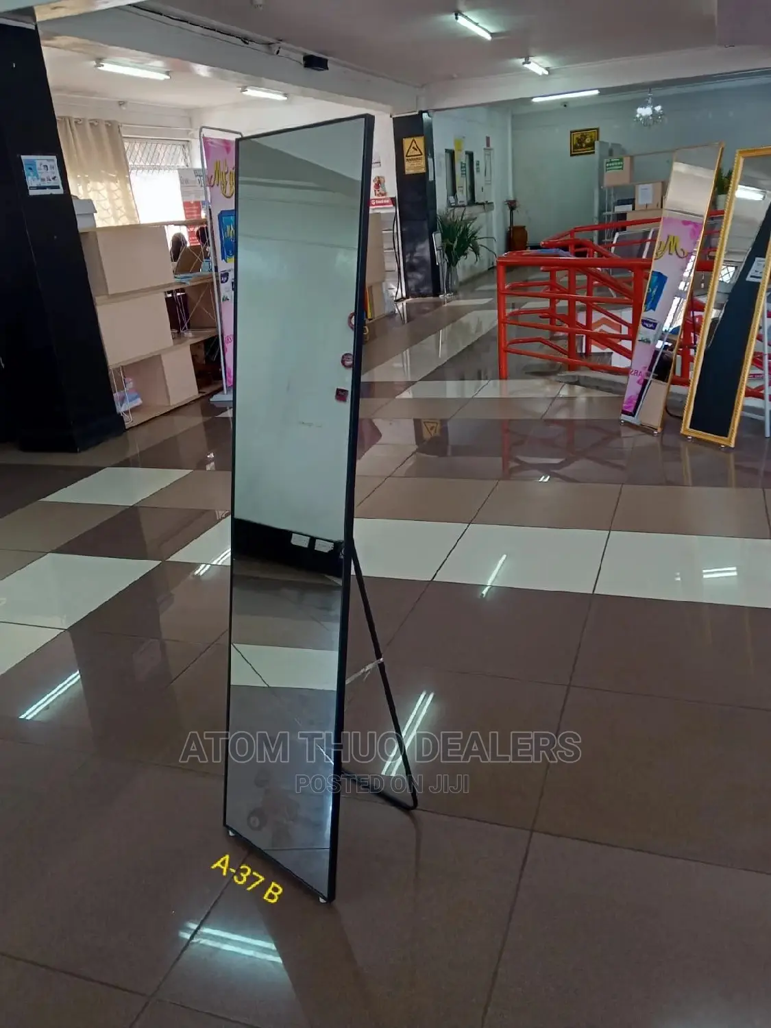 Black Rectangular Dressing Mirror .,