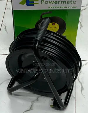 50M 2.5metre Reel Extension Cable 3 Socket